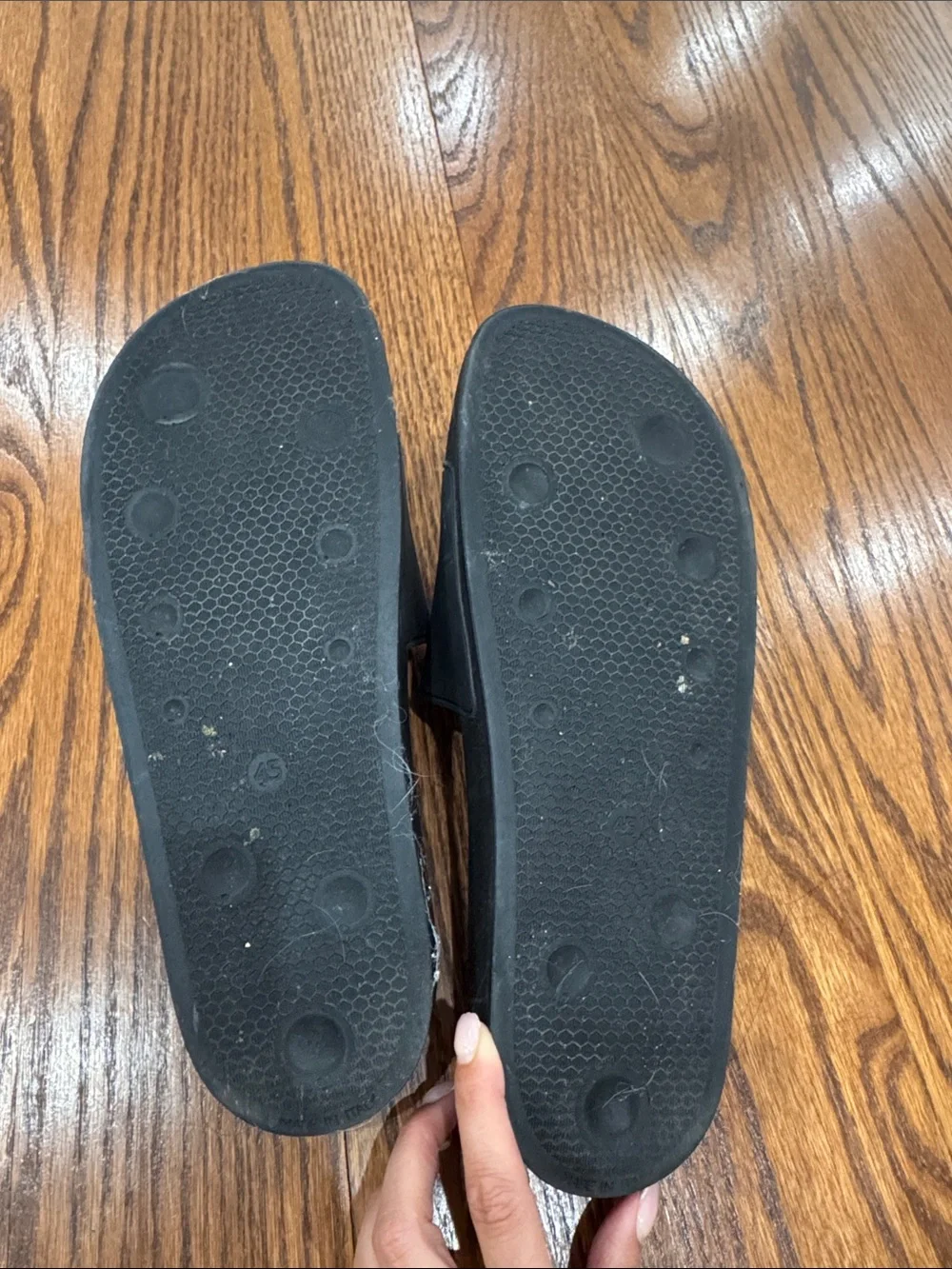 Giuseppe Zanotti Black Slide Sandals with White Signature Logo